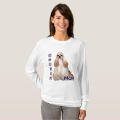 T-shirt Maman Cocker Spaniel Buff ; Maman Cocker Spaniel (Devant entier)