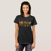 T-shirt Maman Constructeur de briques Funny Blocs Maître C (Devant entier)