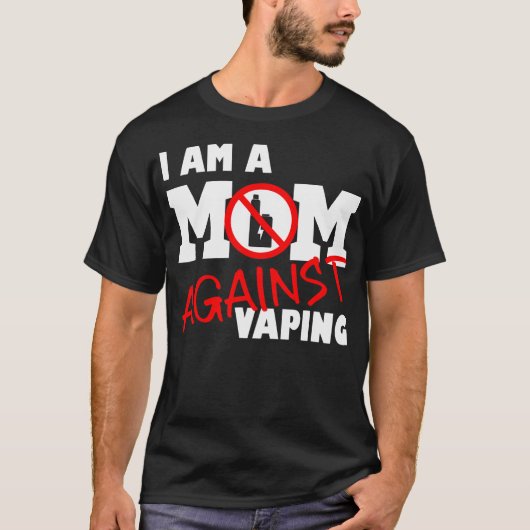 T-shirt Maman Contre Vaping Anti Vape Quit Vaping, Stop Va (Devant)