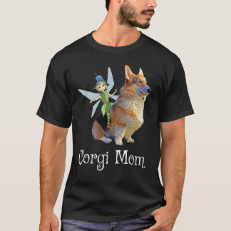 T-shirt Maman Corgi Pembroke Welsh Corgi & Fée Rétro Chien