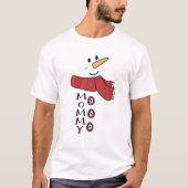 T-shirt Maman Costume Snowman Famille Matching Funny Chris (Devant)