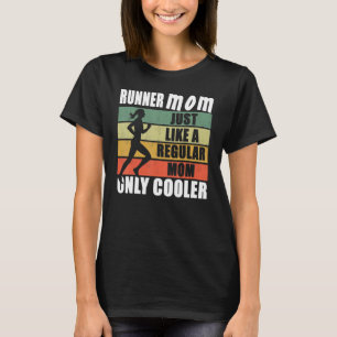 T-shirt Maman Courir Marathon Moms Coureur Maman Comme Un