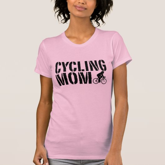 T-shirt Maman cycliste (Devant)