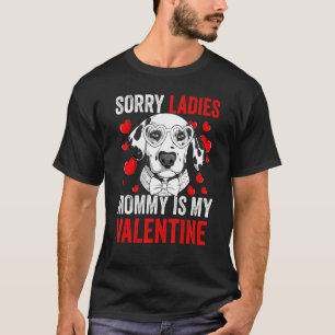 T-shirt Maman dalmate est mon chien Valentine race & amour