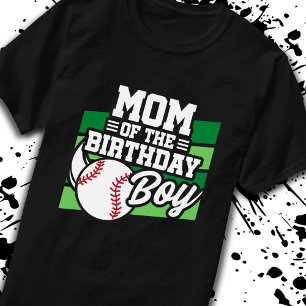 T-shirt Maman d'Anniversaire Boys Baseball Party Maman mam