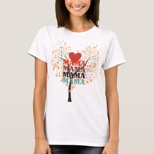 💗 T-shirt "Maman dans mon coeur" (Devant)