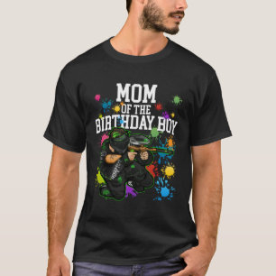T-shirt Maman de Anniversaire Garçon Paintball Sport Match