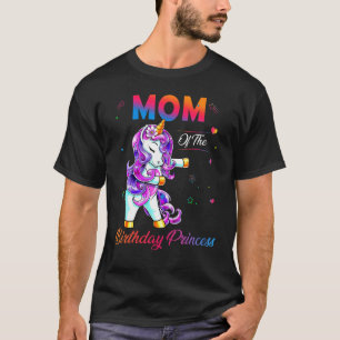 T-shirt Maman De Anniversaire Princesse Flossing Unicorn H