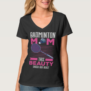 T-shirt Maman de badminton Meilleure maman que jamais Mate