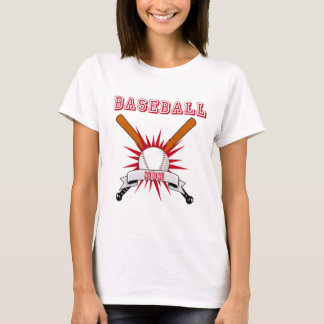 T-shirt Maman de base-ball