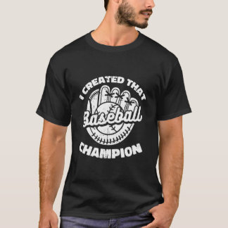 T-shirt Maman de baseball