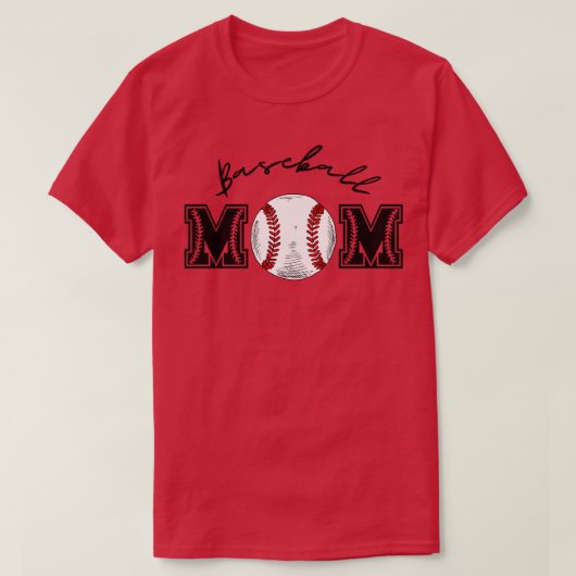 T-shirt Maman de baseball 5 (Design devant)