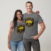 T-shirt Maman de baseball Leopard Tee Softball Mama Da de  (Unisexe)