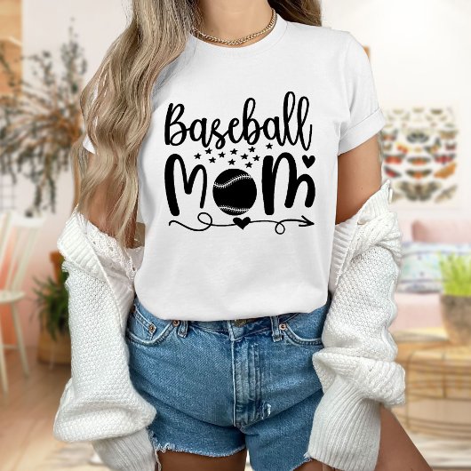 T-Shirt Maman De Baseball, Maman De Baseball