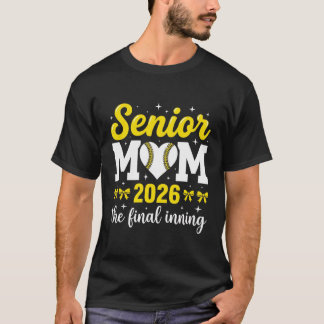 T-shirt Maman de baseball senior 2026
