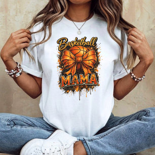 T-shirt Maman de basket-ball Coquette Bow Rétro Jour de ma