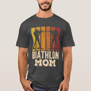 T-shirt Maman de biathlon Sports Biathlète Biathlons rétro