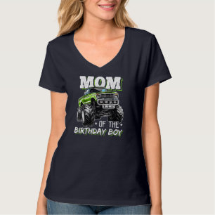 T-shirt Maman de Birthday Boy Monster Truck Anniversaire N