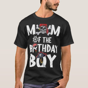 T-shirt Maman de Birthday Boy shirt Pirate maman maman Mo