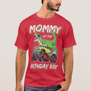 T-shirt Maman de Birthday Boy T Rex Monster Truck Birt