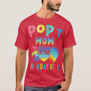 T-shirt Maman de Birthday Girl Pop It Unicorn Anniversaire