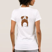 T-shirt Maman de bouledogue (Dos)