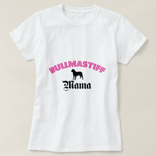 T-shirt Maman de Bullmastiff (Design devant)
