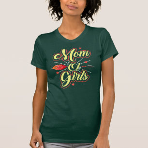 T-shirt Maman de cadeau d'anniversaire de filles pour la