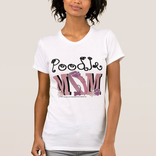 T-shirt MAMAN de caniche (Devant)