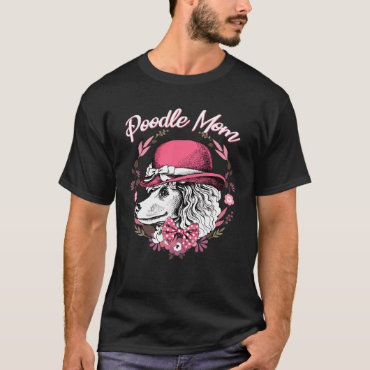 T-shirt Maman de caniche (Devant)