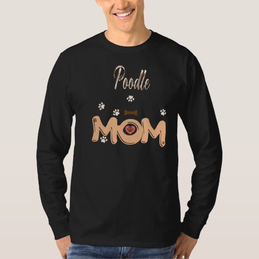 T-shirt Maman de caniche (Devant)