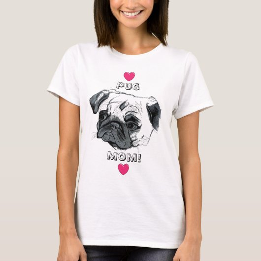 T-shirt Maman de carlin ! (Devant)
