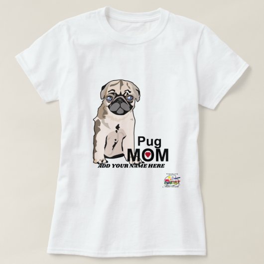 T-shirt MAMAN de carlin (Design devant)