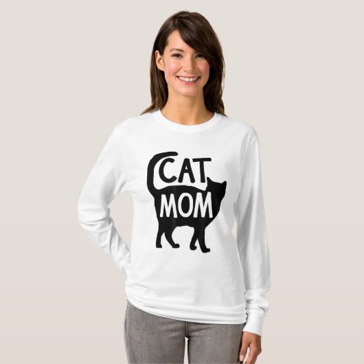 T-shirt Maman de chat (Devant entier)