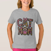 T-shirt Maman de chat (Devant)