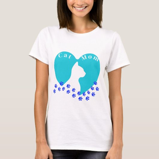 T-shirt Maman de chat (Devant)