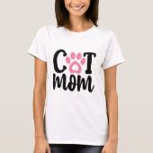 T-shirt Maman de chat (Devant)
