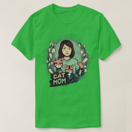 T-shirt Maman de chat 6 (Design devant)