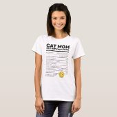 T-shirt Maman de chat drôle | AMOUREUX DES CHATS | Crazy C (Devant entier)
