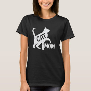 T-shirt Maman de chat drôle Maman Amoureuse de chat Filles