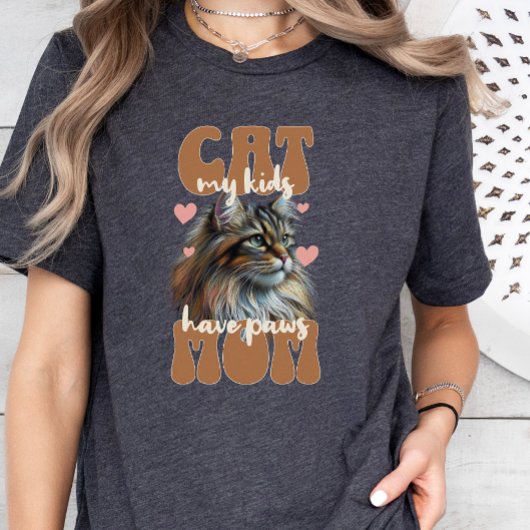 T-shirt Maman de chat, Maman de chat, Style rétro Amoureux