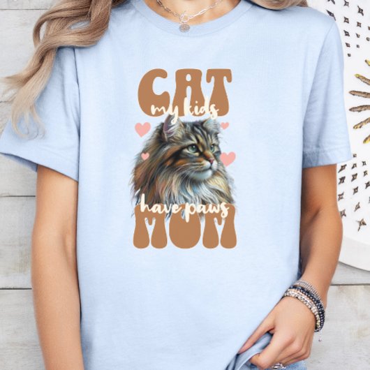T-shirt Maman de chat, Maman de chat, Style rétro Amoureux