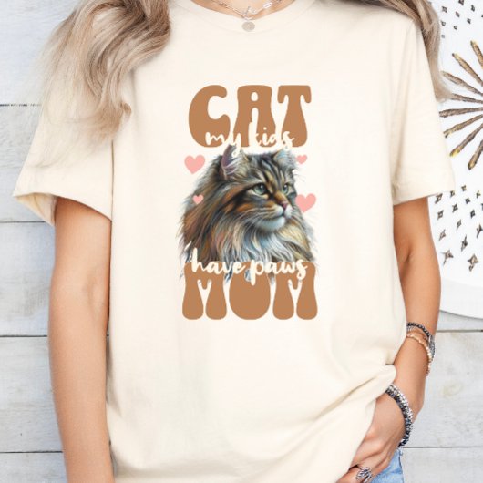 T-shirt Maman de chat, Maman de chat, Style rétro Amoureux