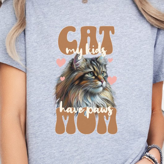 T-shirt Maman de chat, Maman de chat, Style rétro Amoureux