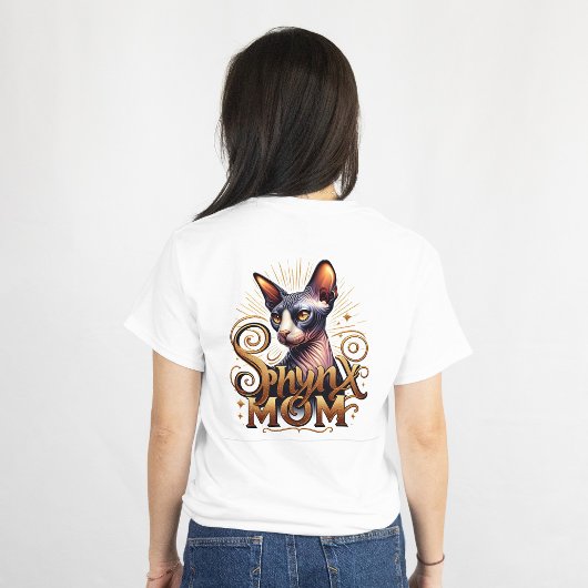 T-shirt Maman de chat Sphynx 