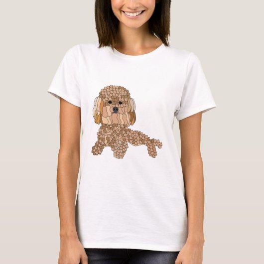 T-shirt Maman de Chien Caniche (Devant)