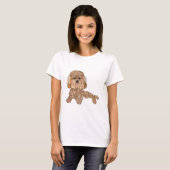 T-shirt Maman de Chien Caniche (Devant entier)