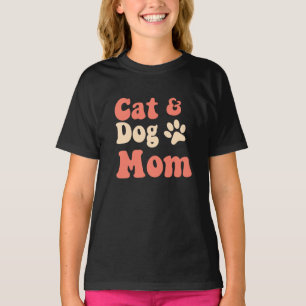 T-shirt Maman de chien de chat