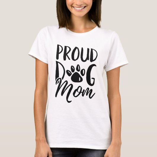 T-shirt Maman de chien fier (Devant)