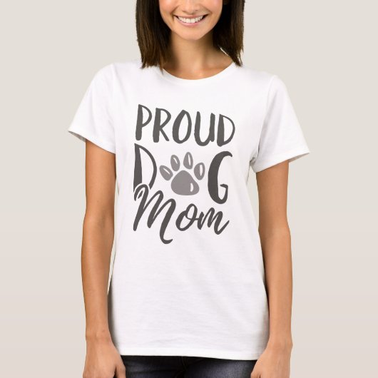 T-shirt Maman de Chien Fière (Devant)